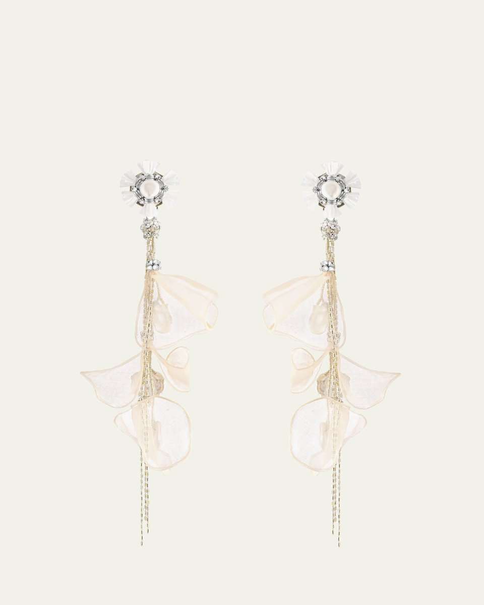 White Pearl Drop Earrings